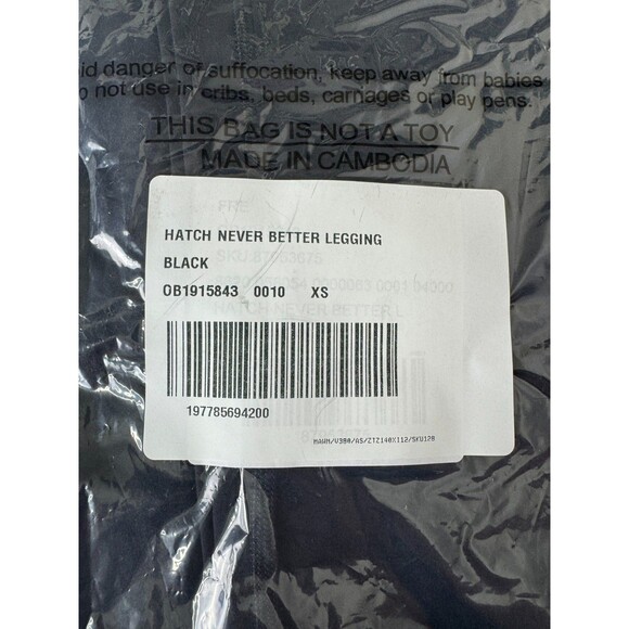 FP Movement x Hatch XS Never Better Full Length Leggings Black High Rise NWT - Picture 8 of 9